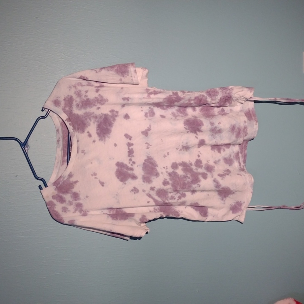 Tye dye oversized cute crop tee